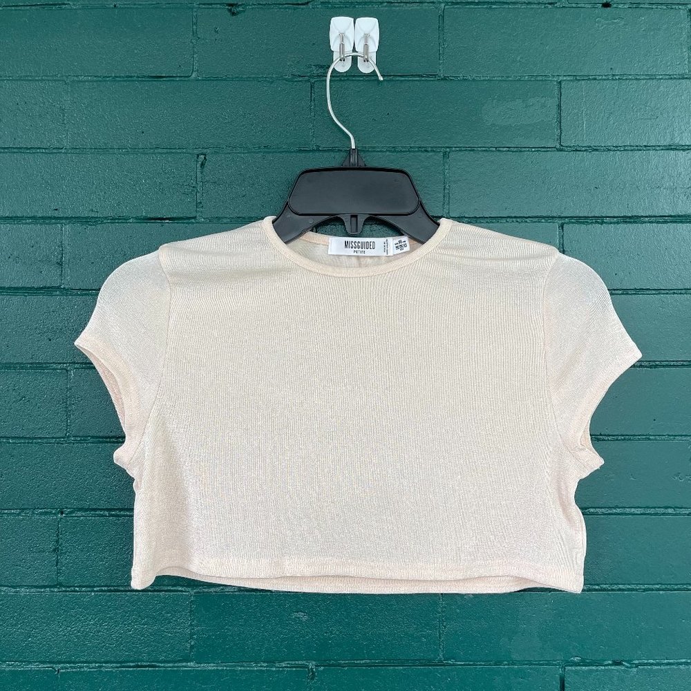 Missguided 2 pc Sleepwear/Loungewear Set Crop Top